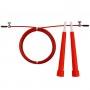 Скоростная скакалка EasyFit Speed Cable Rope 3 м со стальным тросом красная