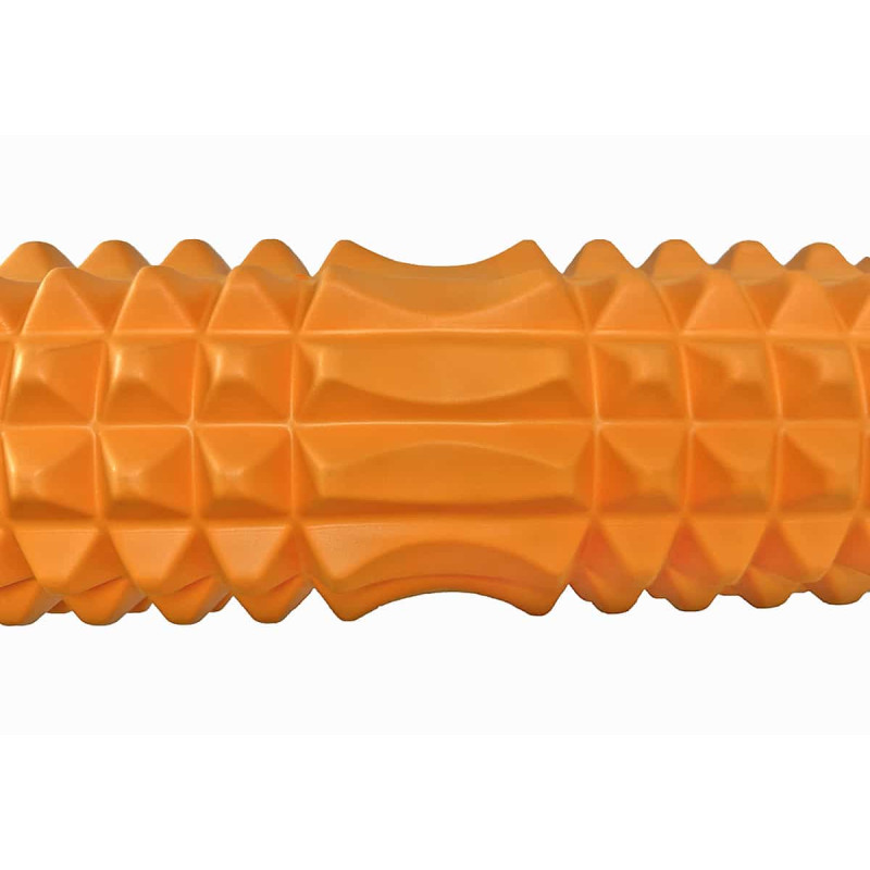 Массажный ролик EasyFit Grid Roller 33 см v.1.2 оранжевый