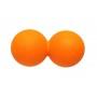 Масажний м'ячик EasyFit TPR подвійний 12х6 см помаранчевий