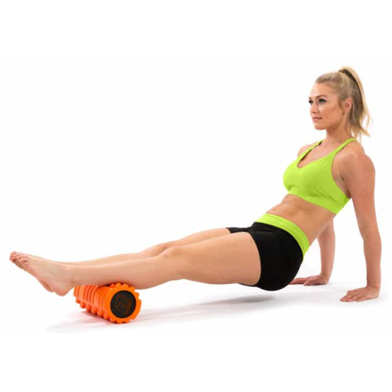 Массажный ролик EasyFit Solid Roller v.1.1s 33 см оранжевый