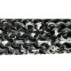 Массажный ролик EasyFit Plexus 45 см черный-белый