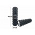 Массажный ролик EasyFit Grid Roller Extreme 45 см черный