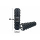 Массажный ролик EasyFit Grid Roller Extreme 45 см черный