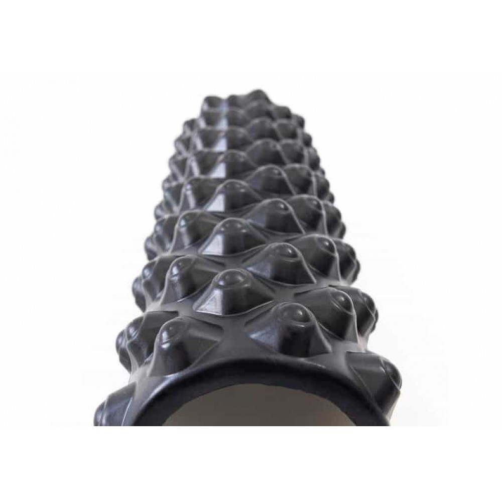 Массажный ролик EasyFit Grid Roller Extreme 45 см черный