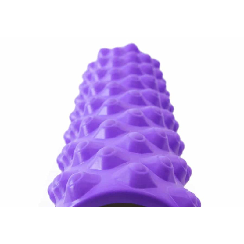 Массажный ролик EasyFit Grid Roller Extreme 45 см фиолетовый