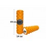 Массажный ролик EasyFit Grid Roller Extreme 45 см оранжевый