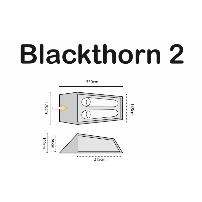 Палатка двухместная Highlander Blackthorn 2 HMTC (TEN132-HC)