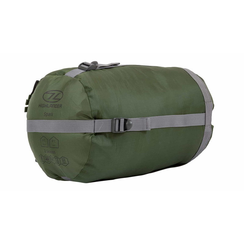 Спальний мішок Highlander Phoenix Spark 150/+4°C Olive Green Left (SB242-OG)
