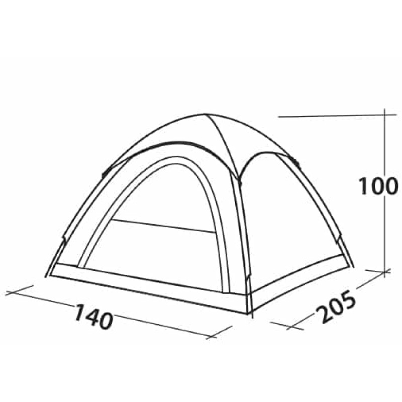 Палатка двухместная Easy Camp Comet 200 Rustic Green (120404)