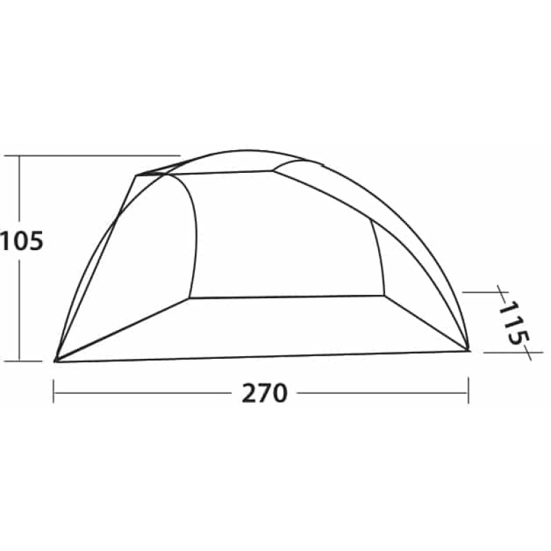Тент пляжный Easy Camp Beach Grey/Sand (120429)