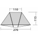 Тент пляжный Easy Camp Beach Grey/Sand (120429)