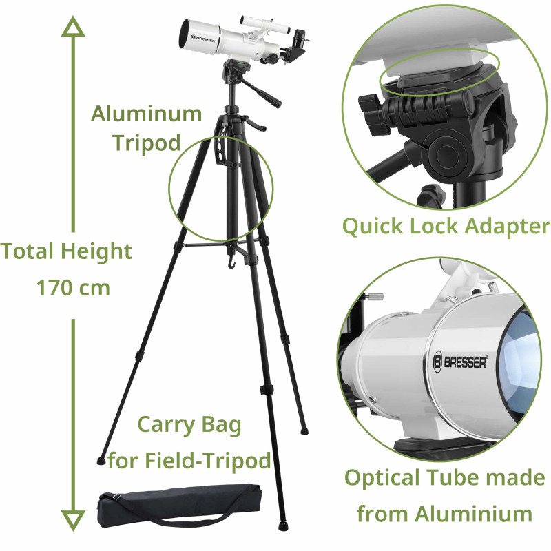 Телескоп Bresser Classic 70/350 Refractor с адаптером для смартфона (4670350)