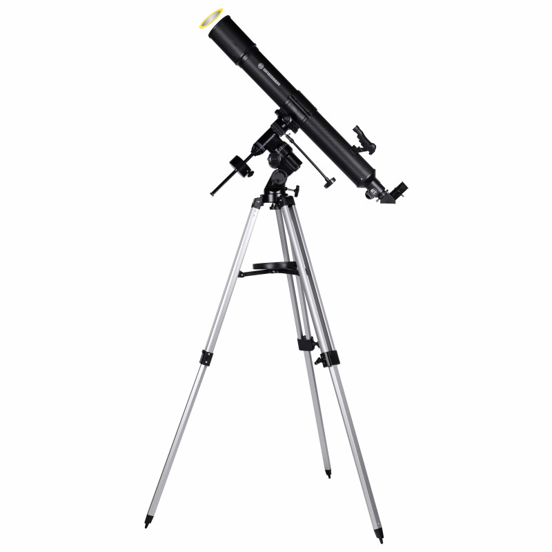 Телескоп Bresser Quasar 80/900 EQ Refractor Solar Carbon с солнечным фильтром и адаптером для смартфона (4780909)