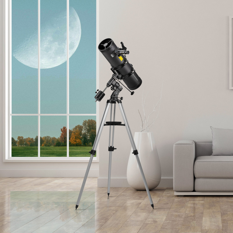 Телескоп Bresser Pollux 150/1400 EQ3 Carbon с солнечным фильтром и адаптером для смартфона (4690900)