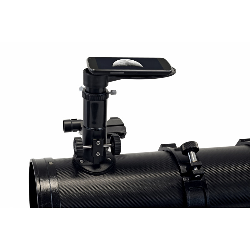 Телескоп Bresser Pluto II 114/500 EQ Carbon с солнечным фильтром и адаптером для смартфона (4614500)