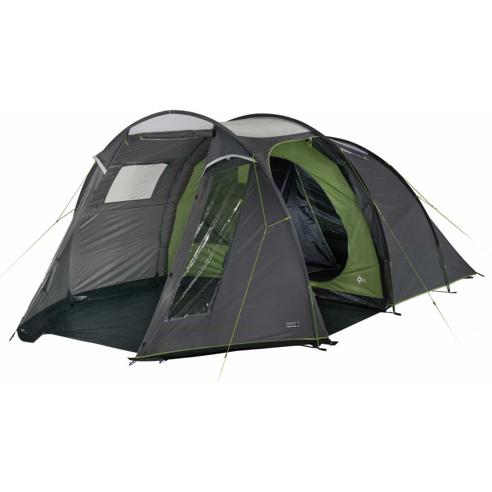 Палатка четырехместная High Peak Ancona 4.0 Grey/Dark Grey/Green (10244)