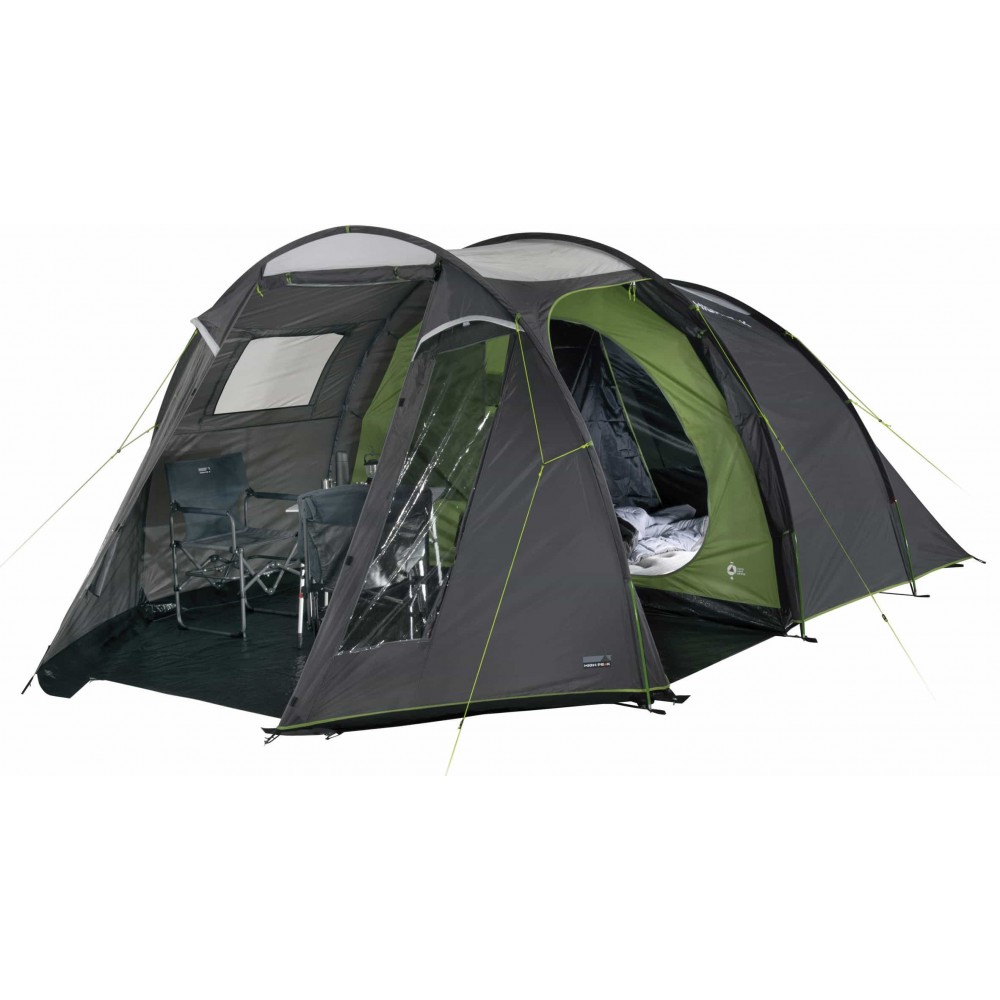 Палатка четырехместная High Peak Ancona 4.0 Grey/Dark Grey/Green (10244)