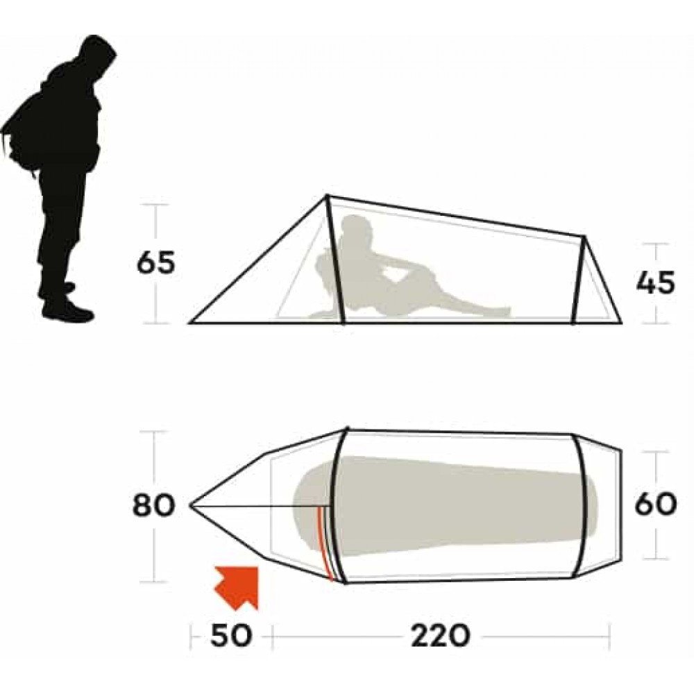 Одноместная палатка Ferrino Sling 1 Sand (99122NSS)