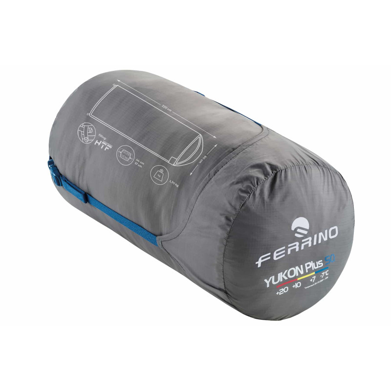 Спальный мешок Ferrino Yukon Plus SQ/+7°C Blue Right (86358NBBD)