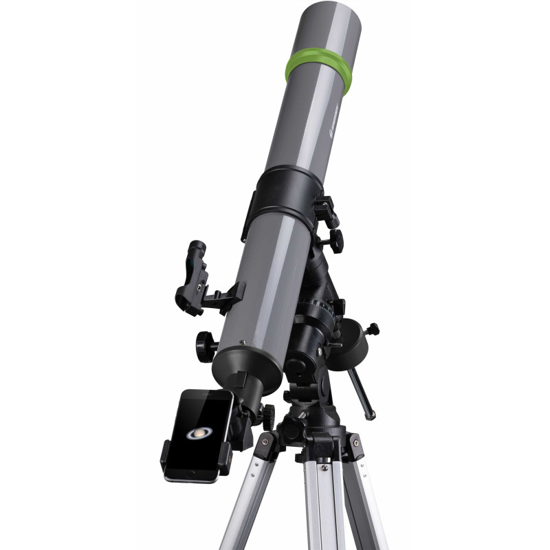 Телескоп Bresser Space Explorer 90/900 EQ3 с лунным фильтром и адаптером для смартфона (9621801)