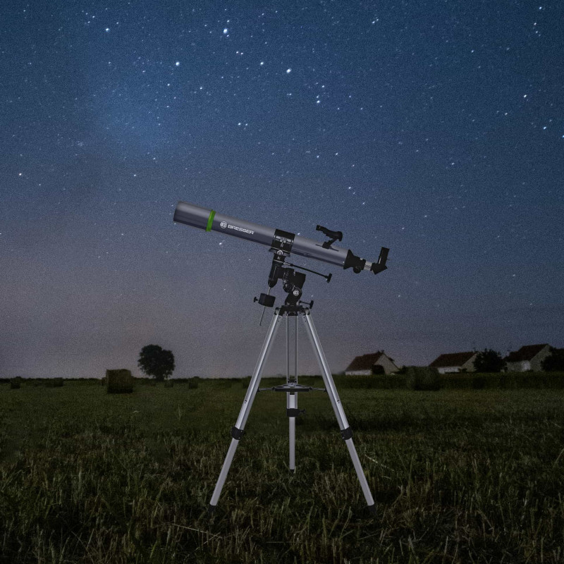 Телескоп Bresser Space Explorer 90/900 EQ3 с лунным фильтром и адаптером для смартфона (9621801)