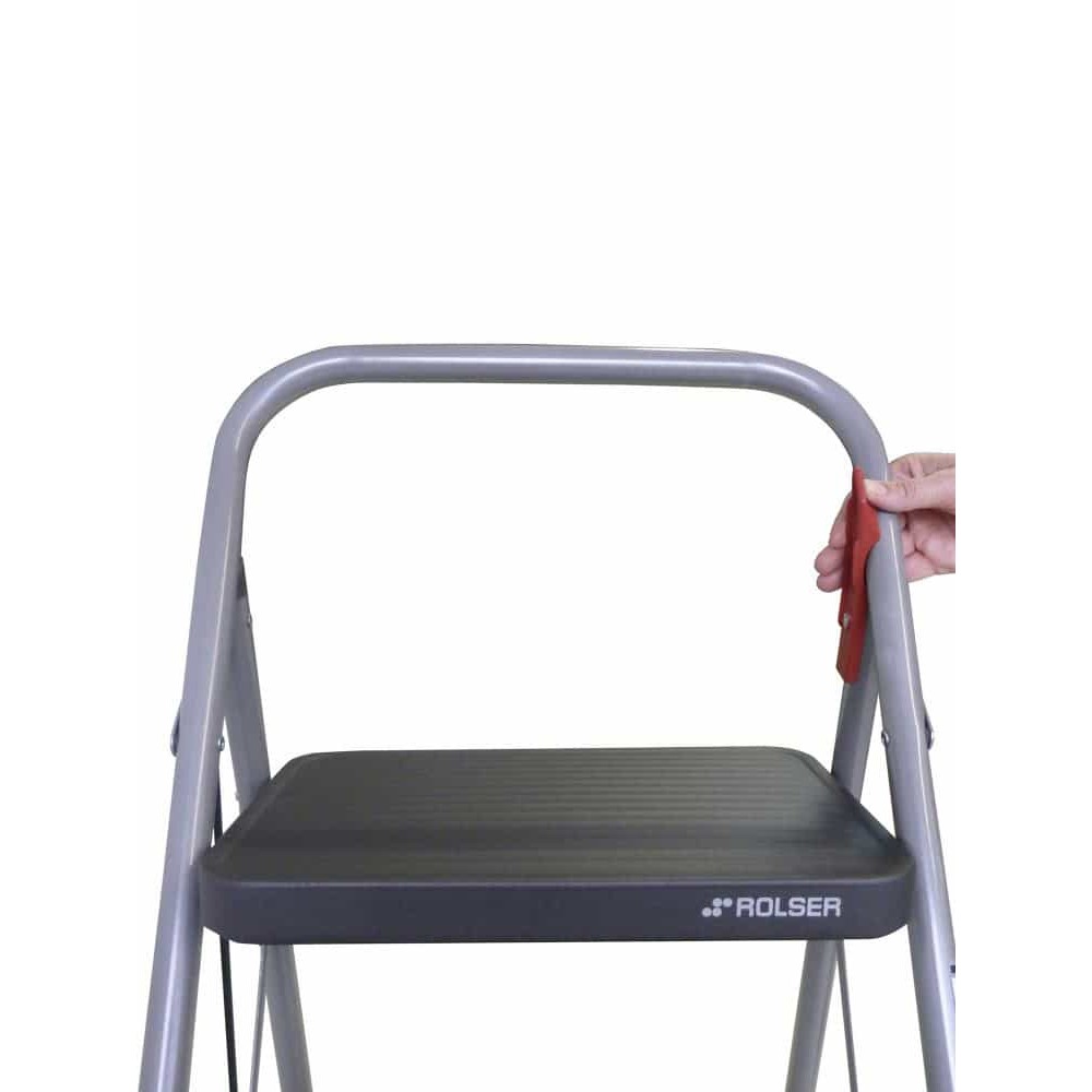 Драбина Rolser Taburete M/11 UNE 3 щаблі Antracita (MET004-1021)