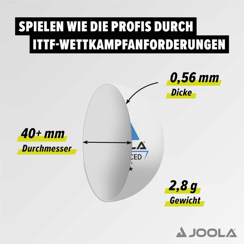 Мячи для настольного тенниса Joola Outdoor ball 6 шт (42181)