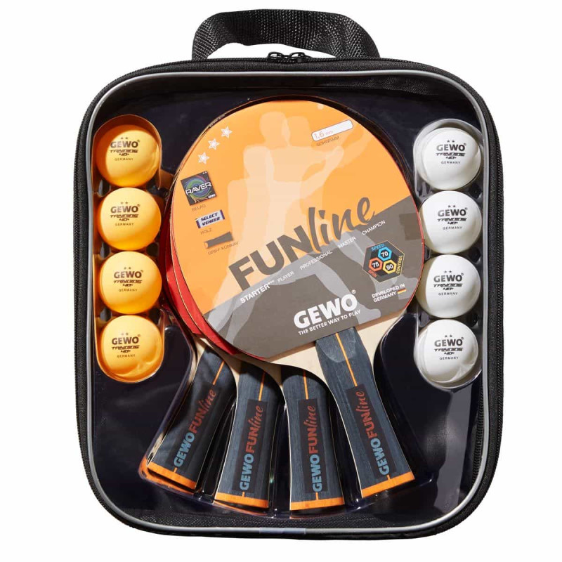 Набор для настольного тенниса Gewo Family & Friends 4 Bats 8 Balls (97010000)