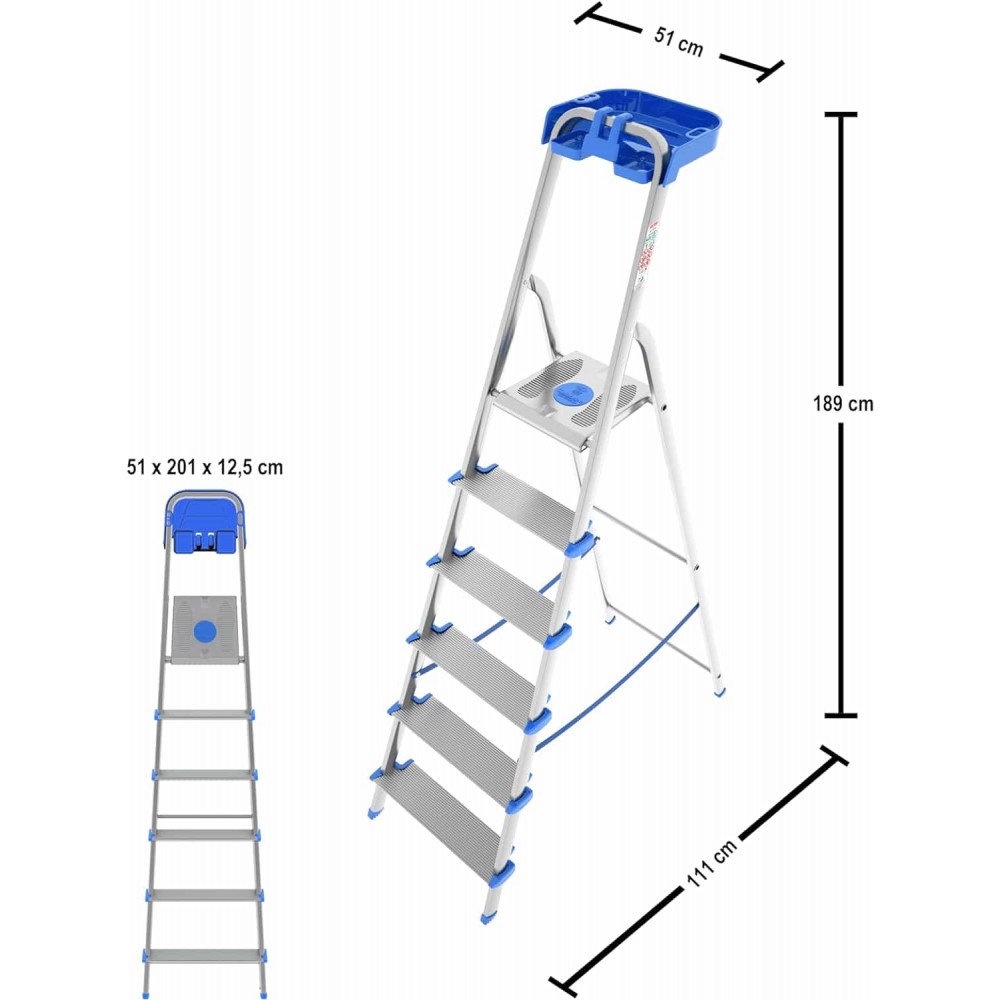 Драбина Colombo Atlantica 6 щаблів (S112A06P)