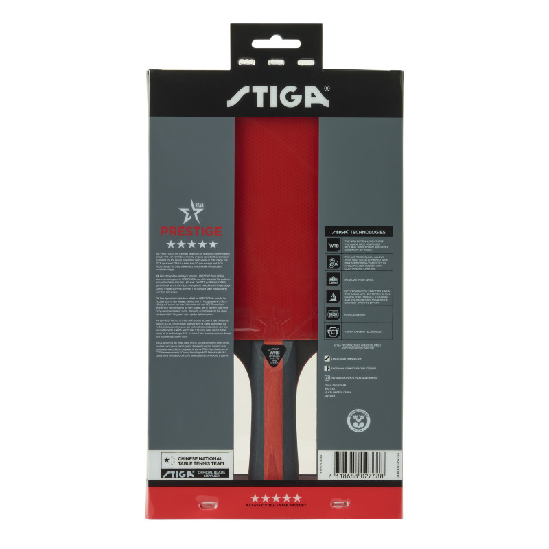 Ракетка для настільного тенісу Stiga Prestige 5 Star FL (1215-3118-01)
