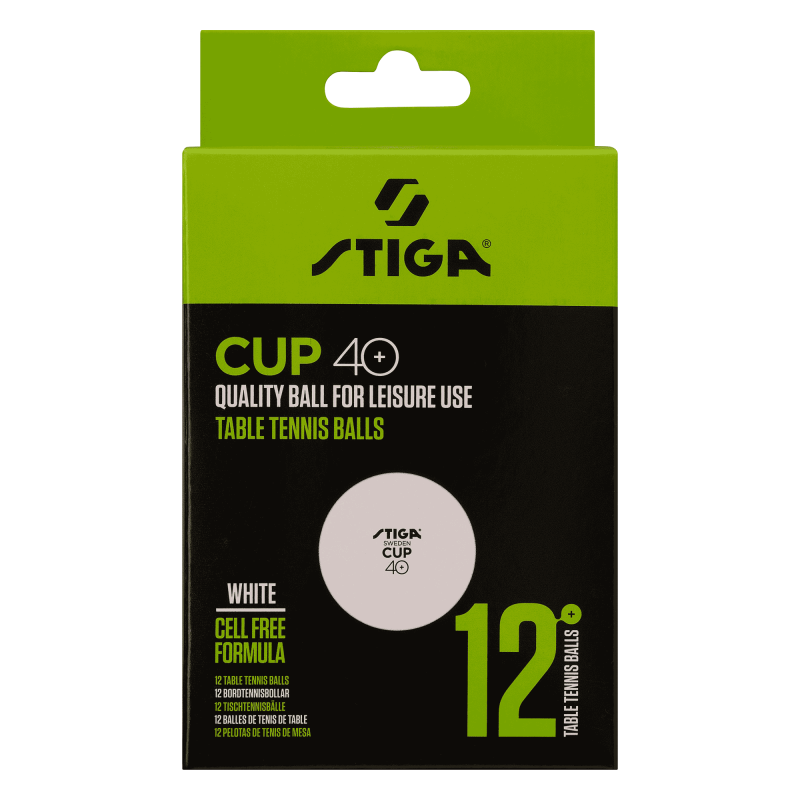 М'ячі для настільного тенісу Stiga Cup  ABS 12 шт (1110-2510-12)
