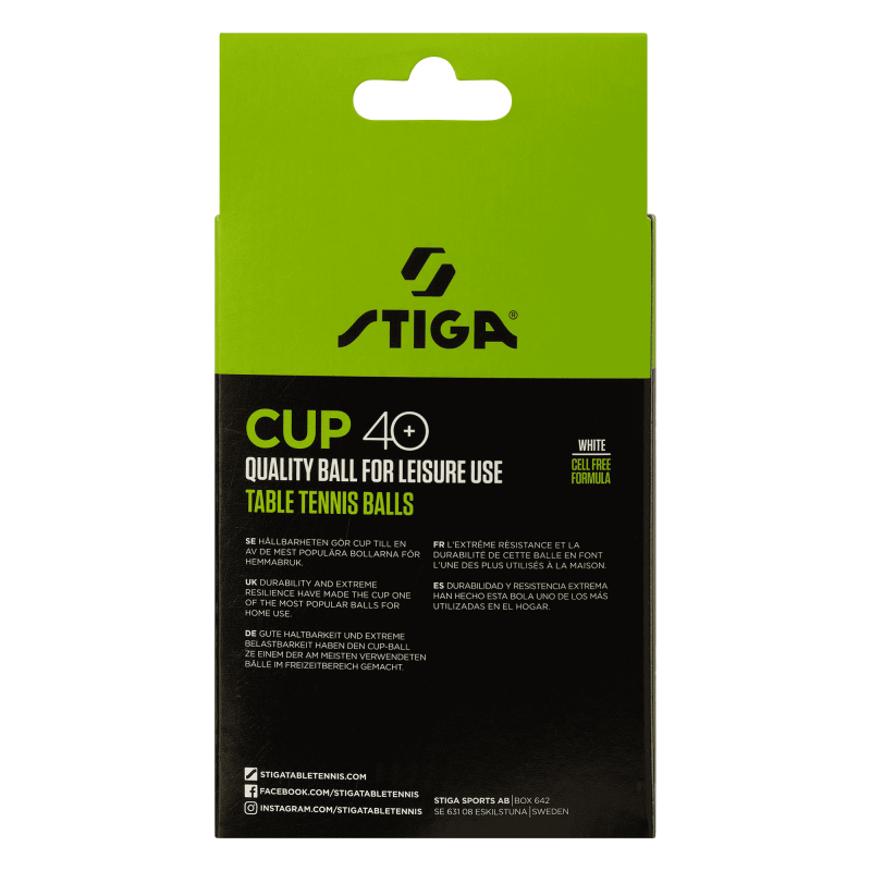 М'ячі для настільного тенісу Stiga Cup  ABS 12 шт (1110-2510-12)