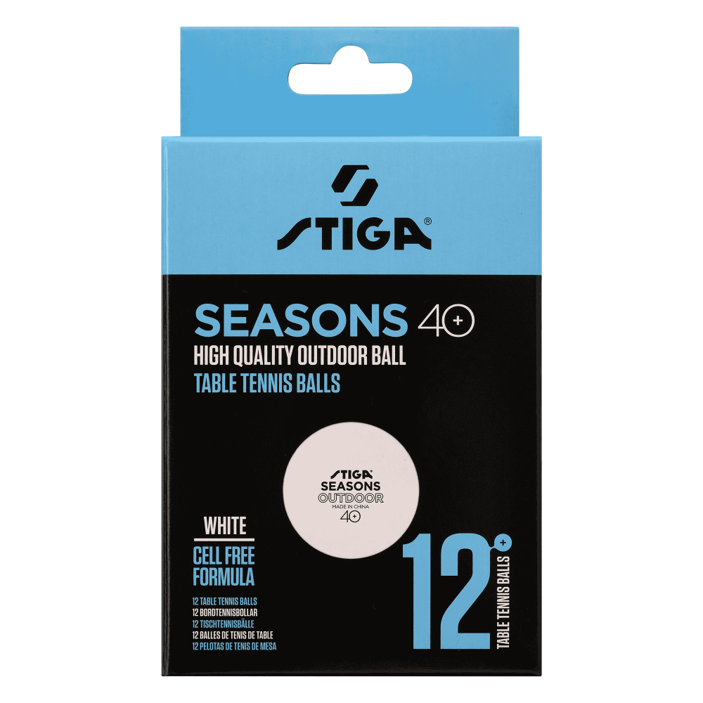 М'ячі для настільного тенісу Stiga Seasons, White 12 шт (1110-2810-12)