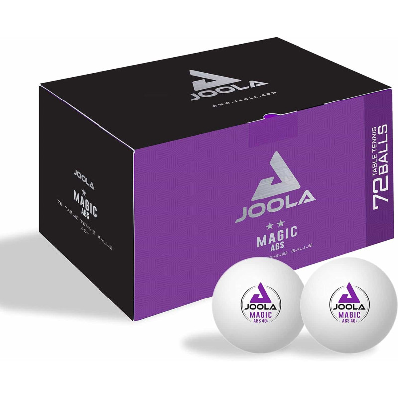 М'ячі для настільного тенісу Joola Magic ABS 40+ White 72 шт (44216)