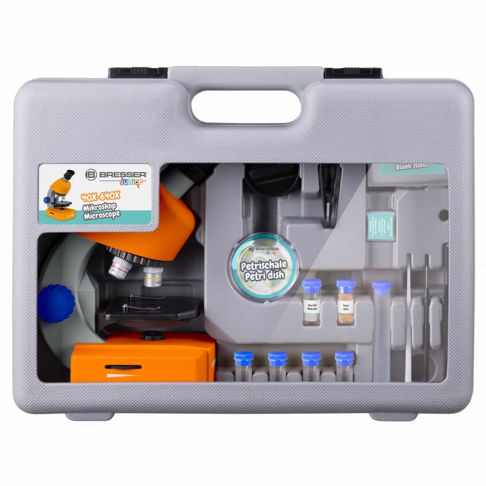 Микроскоп Bresser Junior 40x-640x Orange с кейсом (8851310)