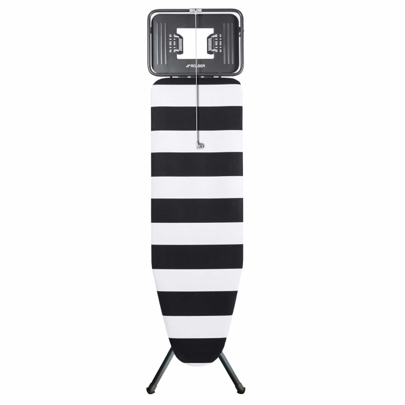Гладильная доска Rolser K-TRES Black Tube 120x38 см Lido-White/Black (K03016-2064)