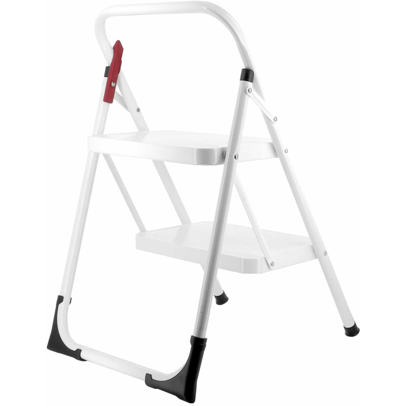 Стремянка Rolser Taburete M/10 UNE 2 ступени Белая (MET003-1024)