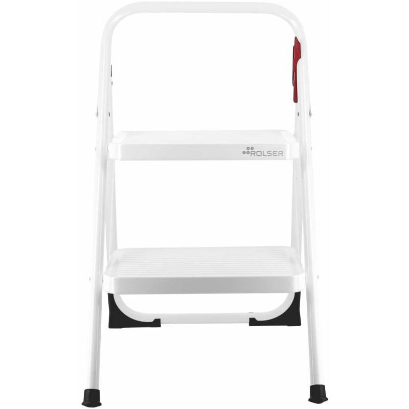 Стремянка Rolser Taburete M/10 UNE 2 ступени Белая (MET003-1024)