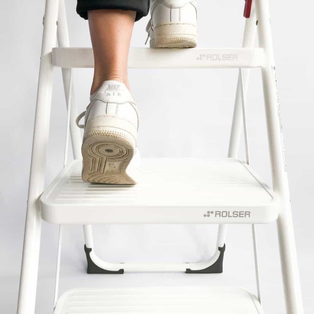 Драбина Rolser Taburete M/11 UNE 3 щаблі  Blanco (MET004-1024)