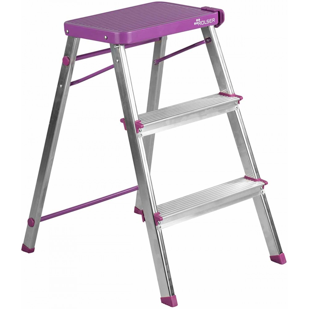 Драбина Rolser Taburete M/3 3 щаблі Malva (MET3001-1013)