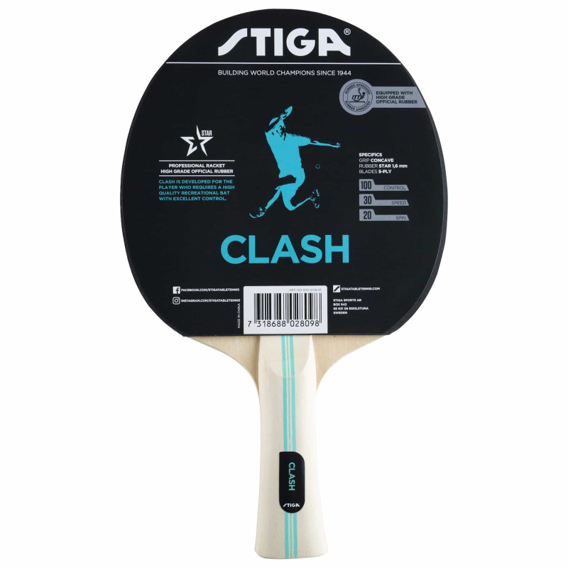 Ракетка для настільного тенісу Stiga Clash Hobby FL (1210-5718-01)