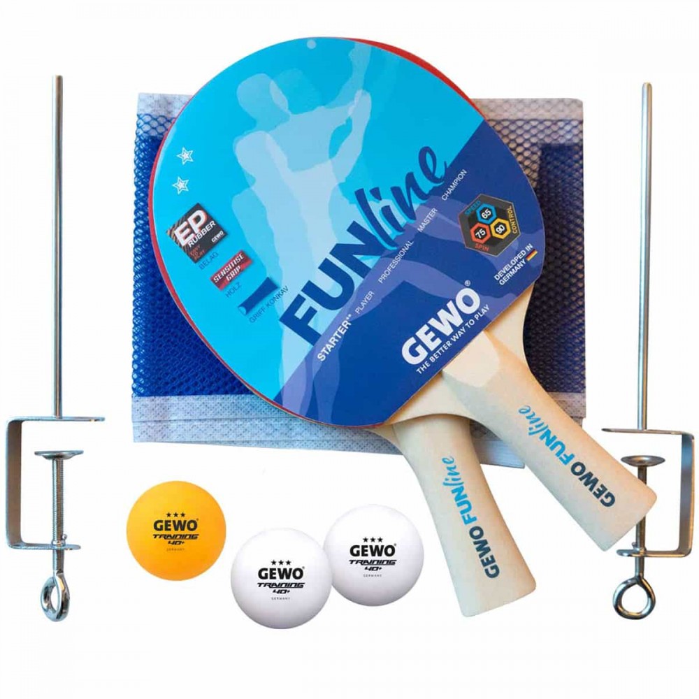 Набор для настольного тенниса Gewo Free Time 2 Bats 3 Balls + сетка (96970000)