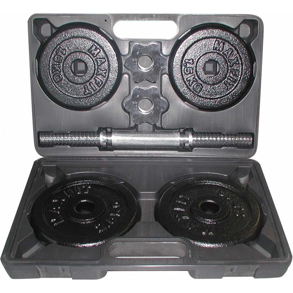 Наборная гантель Toorx 10 кг с кейсом (VAL-10DGN)