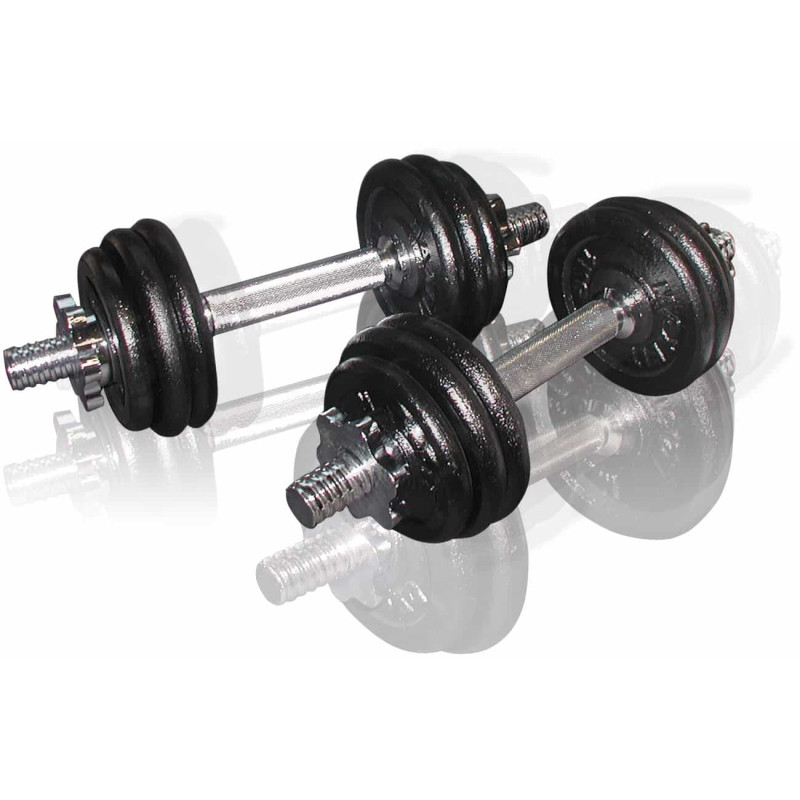Гантели сборные Toorx 15 кг с кейсом (2 x 7,5 кг) (VAL-15DGN)