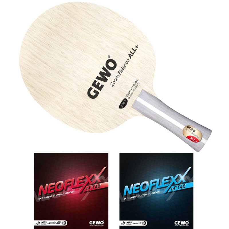 Ракетка для настільного тенісу Gewo Zoom Balance ALL, Neoflexx 48.0 + 45.0, ST (11640000031)