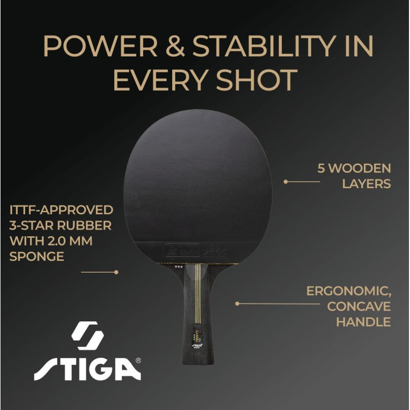 Ракетка для настільного тенісу Stiga Trinity 3 Star ver.2 FL (1213-1208-35)