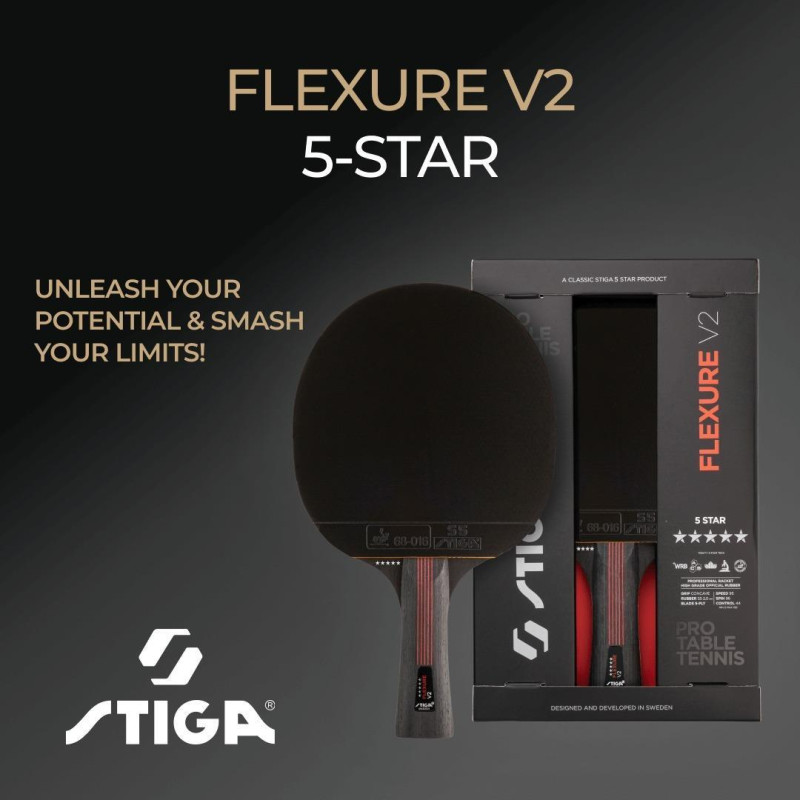 Ракетка для настільного тенісу Stiga Flexure 5 Star ver.2 FL (1215-1205-35)