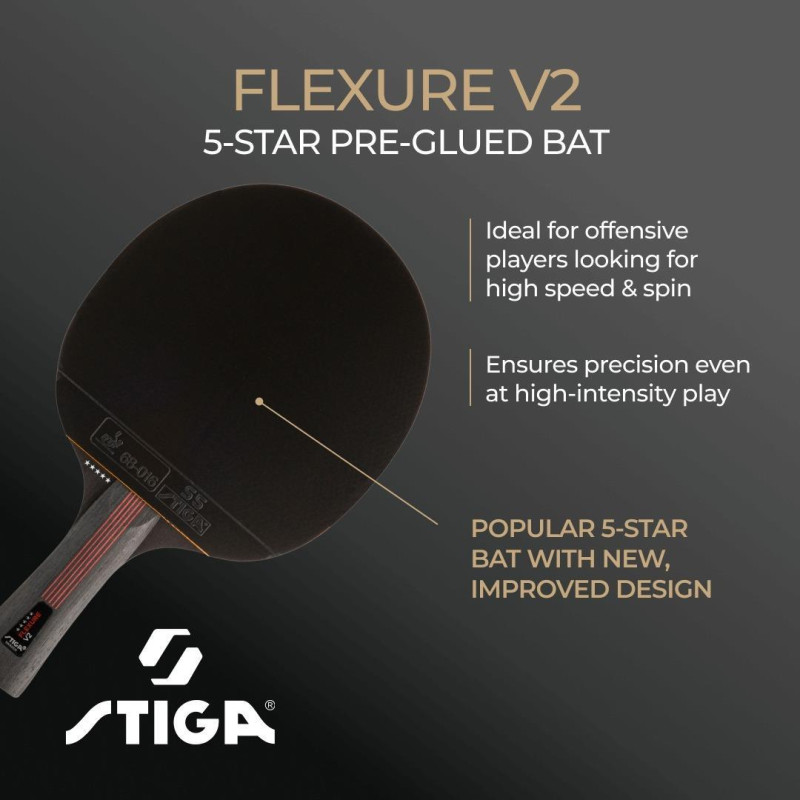 Ракетка для настільного тенісу Stiga Flexure 5 Star ver.2 FL (1215-1205-35)