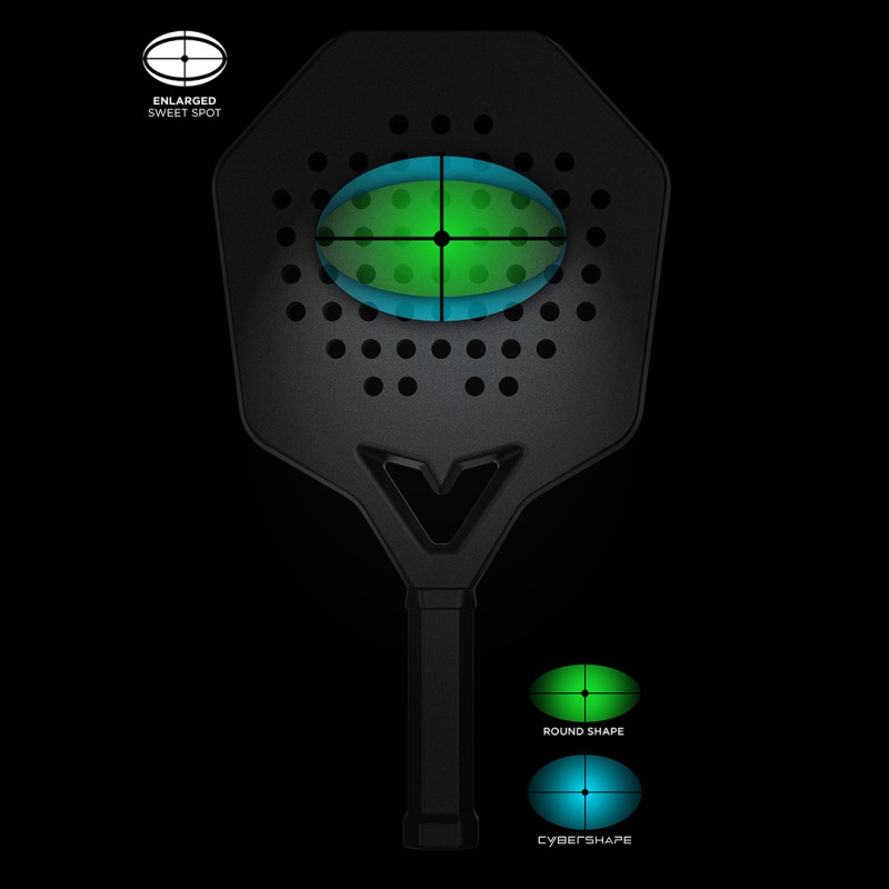 Ракетка для падел тенісу Stiga Racket Cybershape 18K (2202-1701-03)