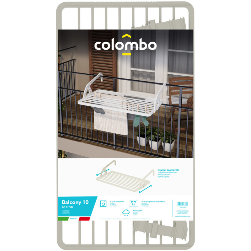 Подвесная сушилка для белья Colombo Balcony 10 Resina (ST988)
